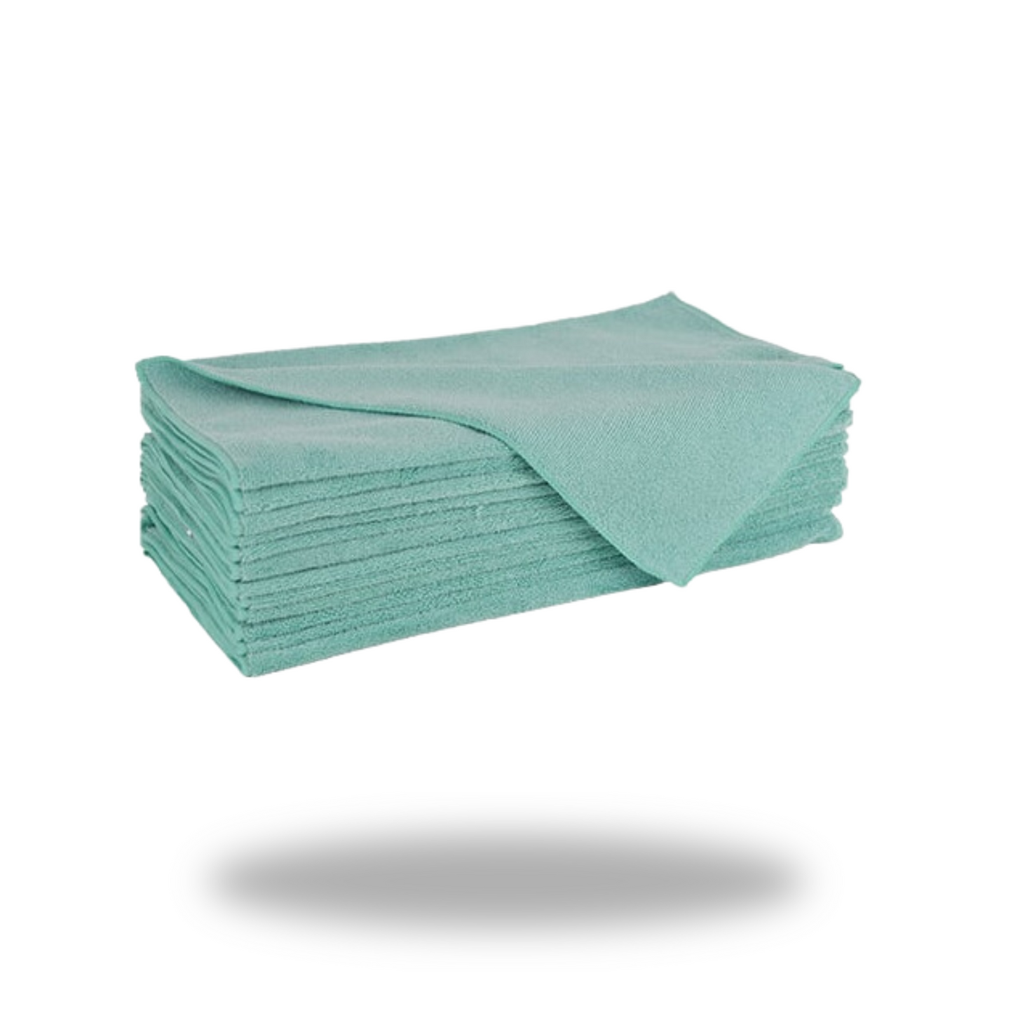 Green Microfiber Towels (Pack of 12)