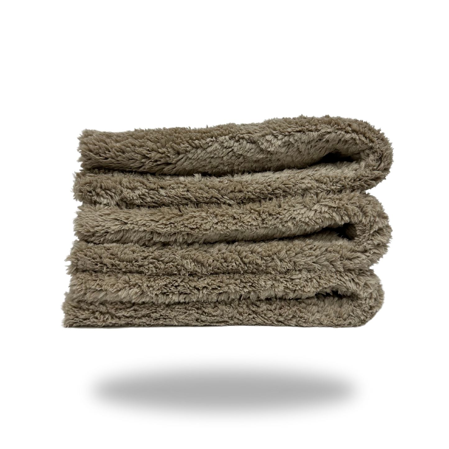 Tan 600 GSM Edgeless Microfiber Buffing Towels (Pack of 12)