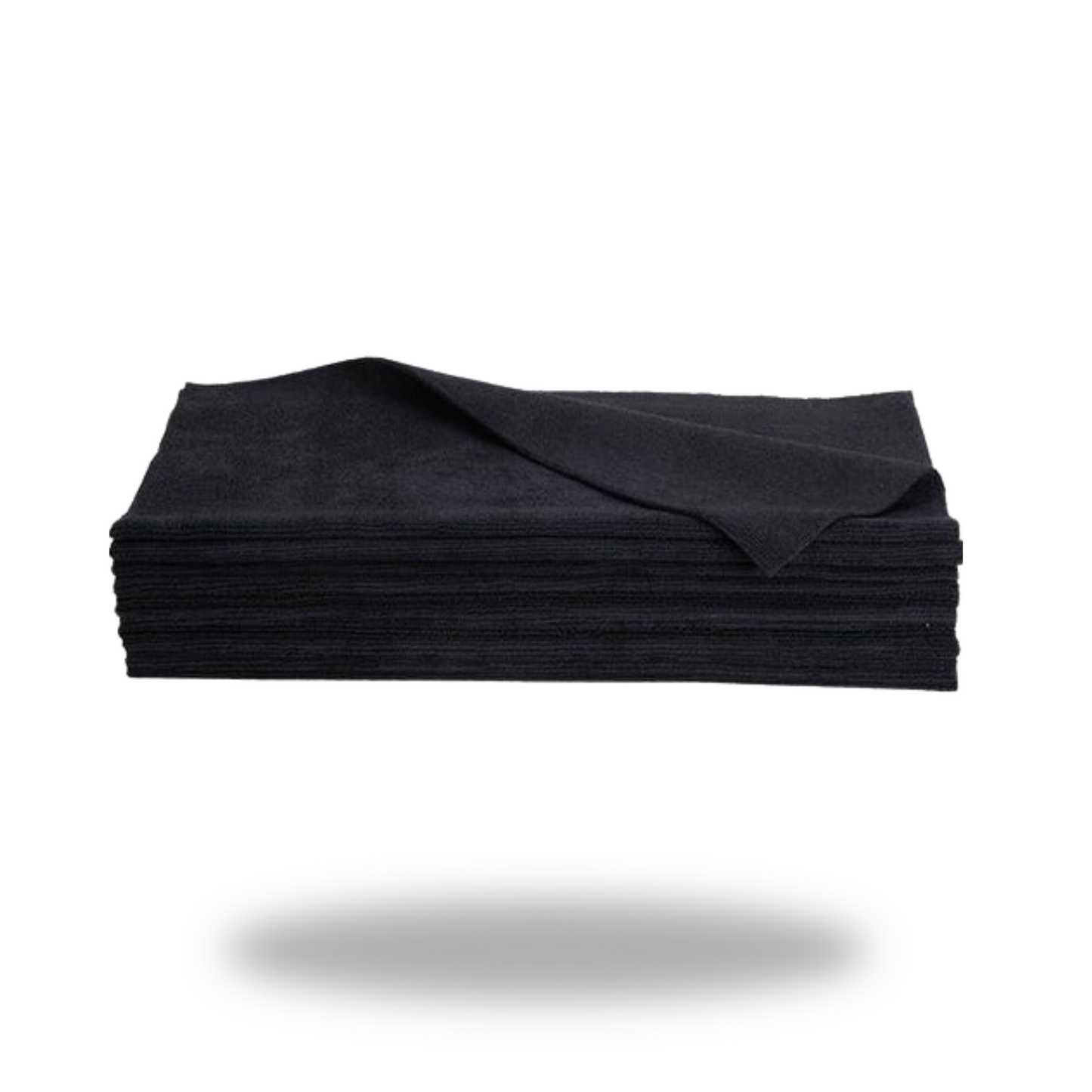 Black Microfiber Towels (Pack of 12)