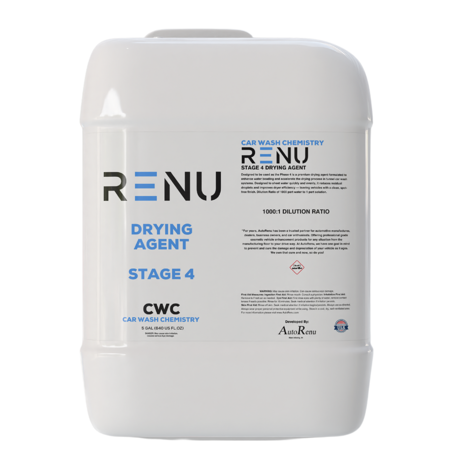 Drying Agent (5 Gallon) Car Wash Chemistry "STAGE 4"