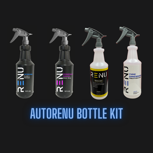 AutoRenu Bottle Kit (3 count of each Secondary Bottle w/Sprayer)