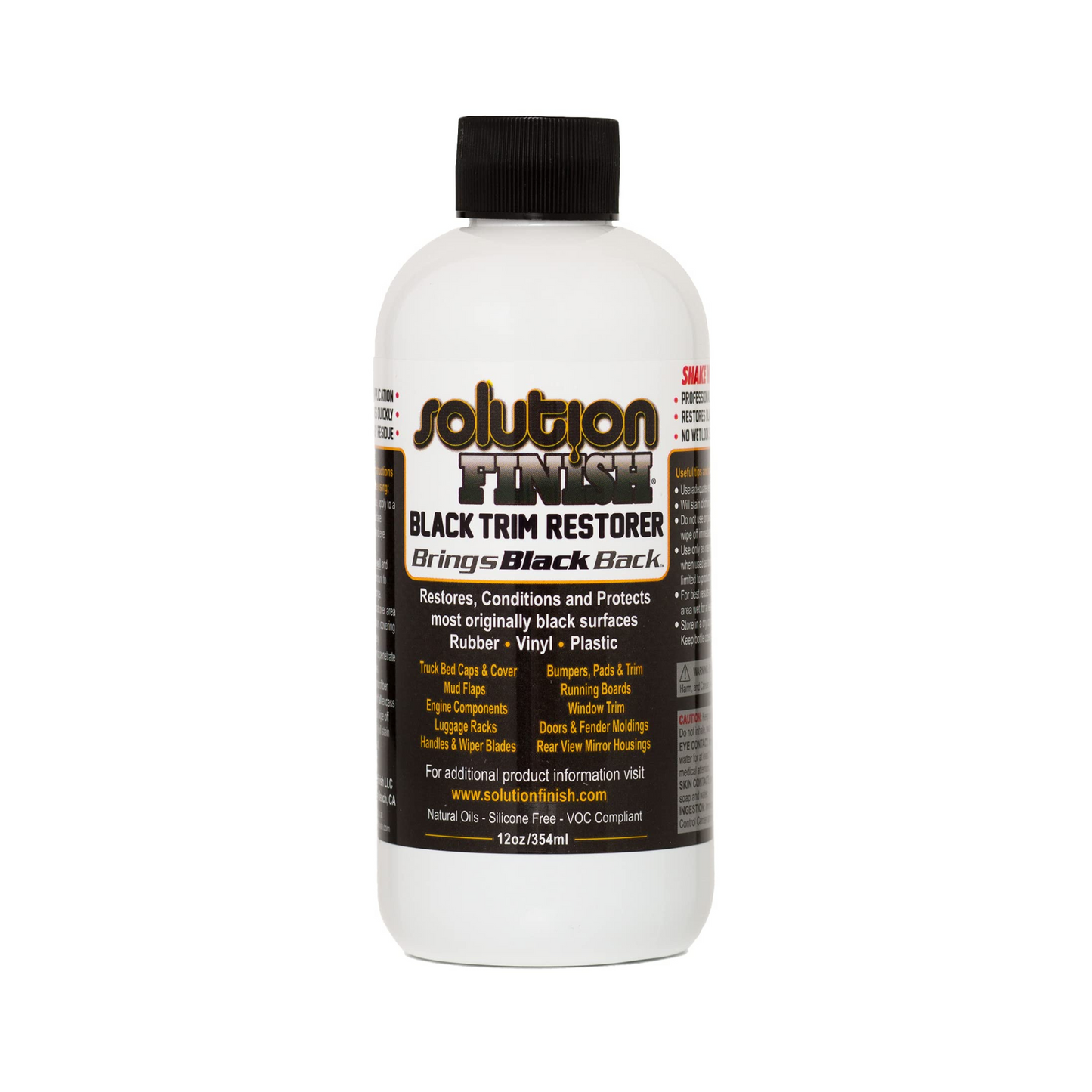Solution Finish Black Plastic & Vinyl Plastic Trim Restorer (12oz)