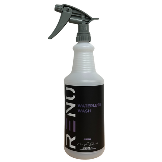 AutoRenu Waterless Wash (No Wax) 32oz Secondary Bottle w/Sprayer